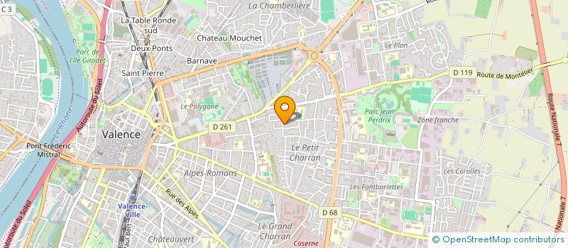 localisation de l'entreprise GFIMMO  VALENCE