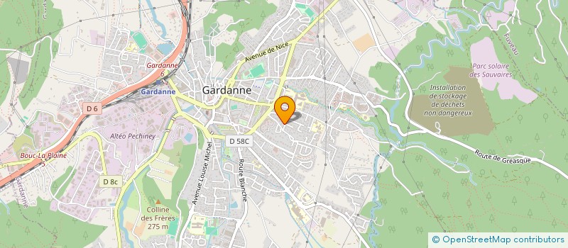 localisation de l'entreprise GFIT STUDIO à GARDANNE