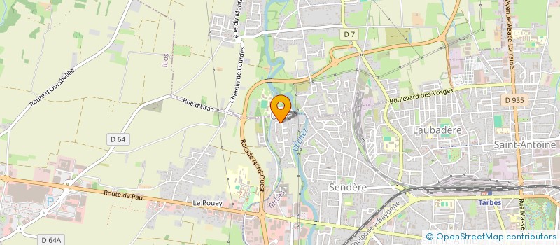 localisation de l'entreprise GFL  TARBES