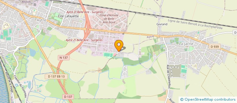 localisation de l'entreprise GFL DISTRI  AYTRE