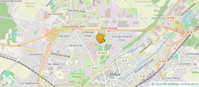 localisation de l'entreprise GFM 28 à DREUX