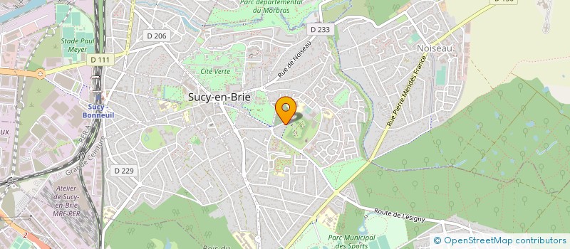 localisation de l'entreprise GFM ENERGIE à SUCY-EN-BRIE