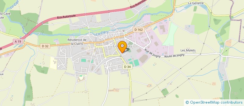 localisation de l'entreprise GFO à COURTENAY