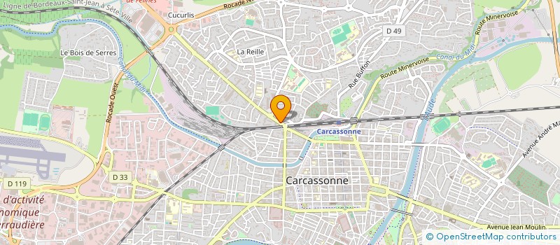 localisation de l'entreprise GFP à CARCASSONNE