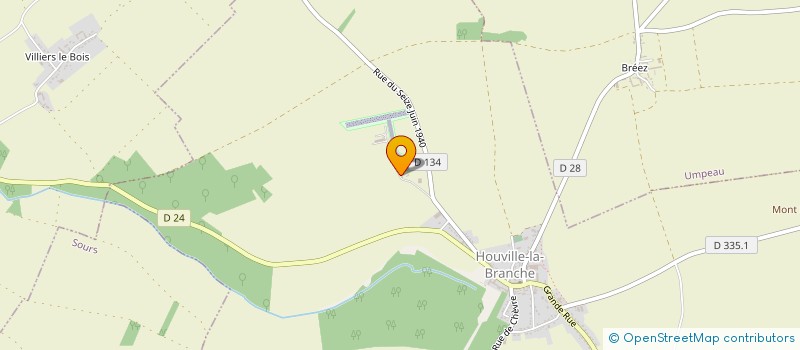 localisation de l'entreprise GFP  HOUVILLE-LA-BRANCHE