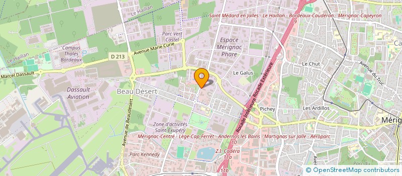 localisation de l'entreprise GFP METHA  MERIGNAC