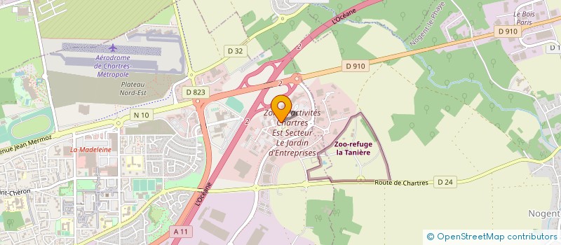 localisation de l'entreprise GFP TECHNOLOGIES à CHARTRES