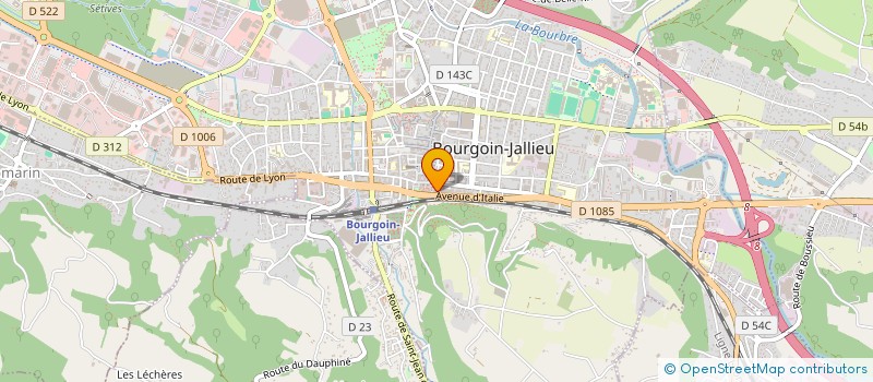 localisation de l'entreprise GFPI (GINON FERREIRA PATRIMOINE IMMOBILIER) à BOURGOIN-JALLIEU
