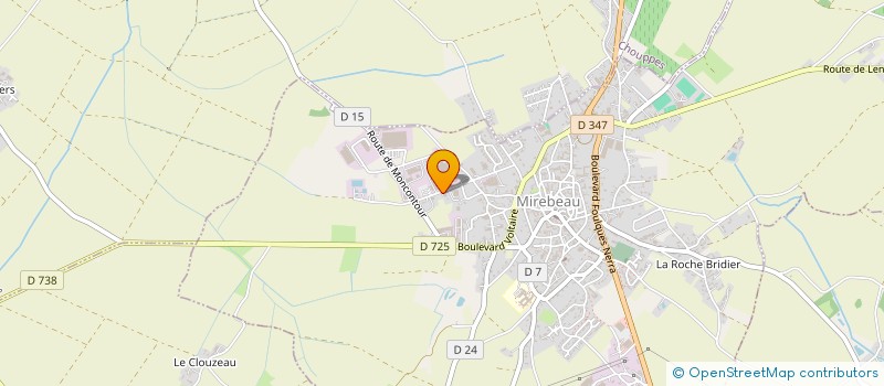 localisation de l'entreprise GFR  MIREBEAU