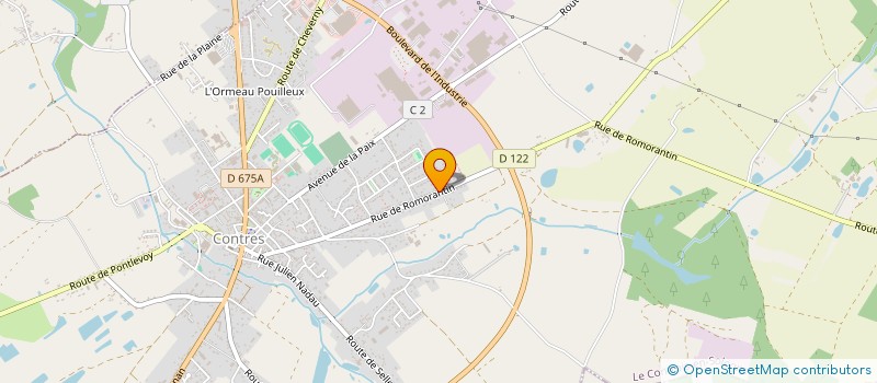 localisation de l'entreprise GFR B.M  LE CONTROIS-EN-SOLOGNE