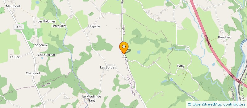 localisation de l'entreprise GFR BOSSELUT  LES TROIS-SAINTS