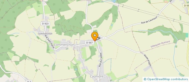 localisation de l'entreprise GFR BOUDOUX  CAUMONT