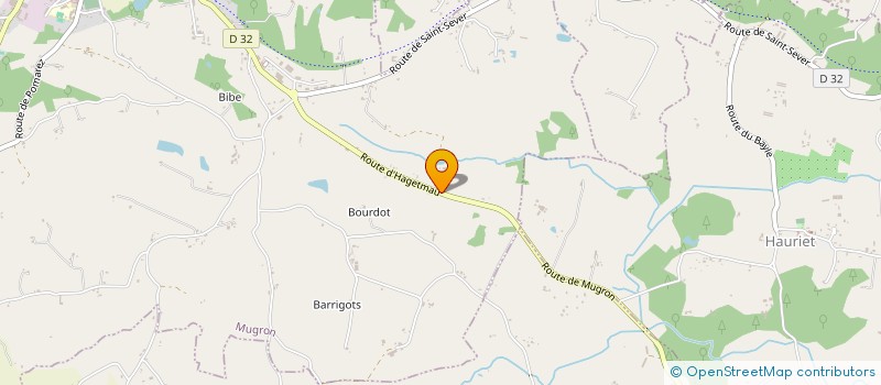 localisation de l'entreprise GFR CABANNES DE MARQUINE  MUGRON