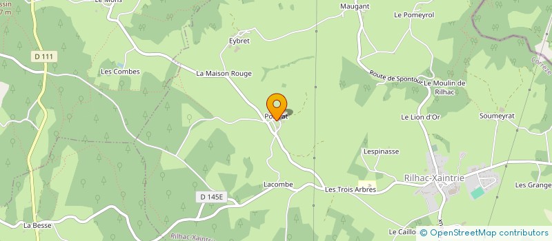 localisation de l'entreprise GFR CANAL DE POLPRAT  RILHAC-XAINTRIE