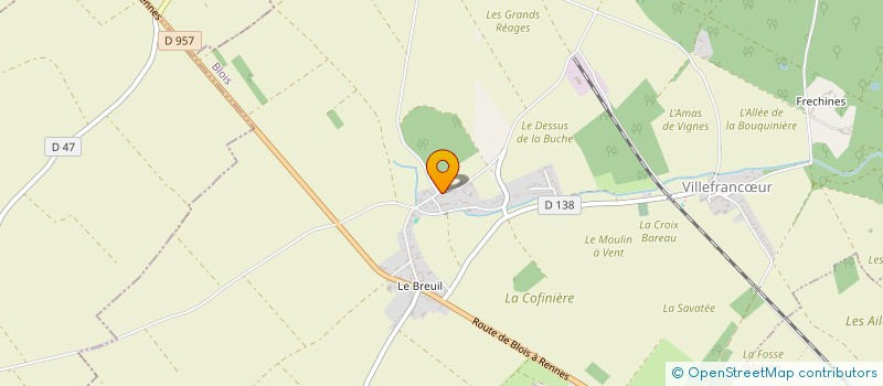 localisation de l'entreprise GFR CHANDON  VILLEFRANCUR