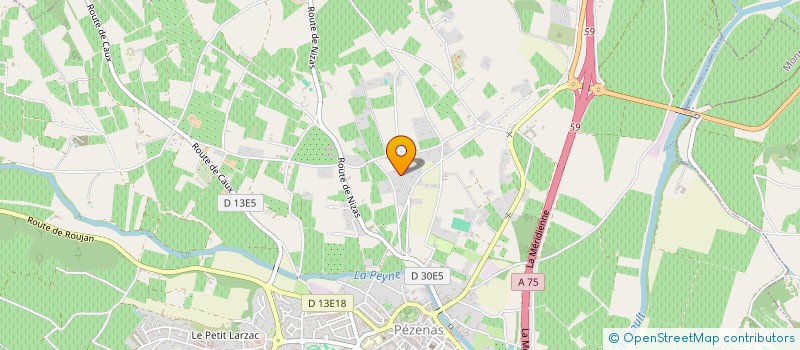 localisation de l'entreprise GFR CHICHERY  PEZENAS