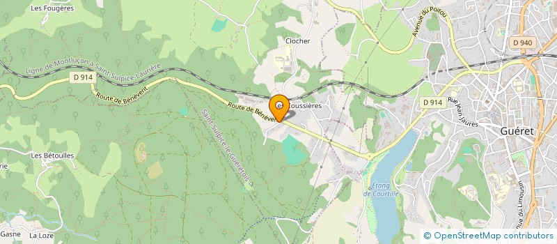 localisation de l'entreprise GFR CONSTRUCTIONS à SAINT-SULPICE-LE-GUERETOIS