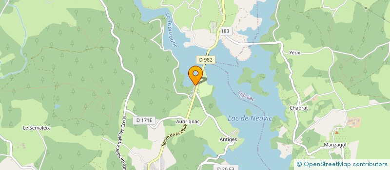 localisation de l'entreprise GFR D'AUBIGNAC  NEUVIC