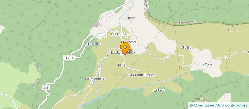 localisation de l'entreprise GFR D'URTIS  ENTREPIERRES