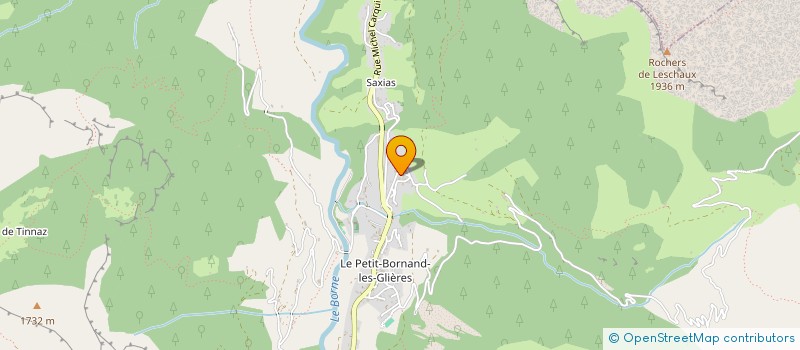 localisation de l'entreprise GFR DE L'ALISIER  GLIERES-VAL-DE-BORNE