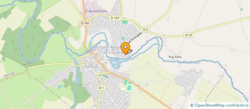 localisation de l'entreprise GFR DE LA BATELIERE  SOMMIERES-DU-CLAIN