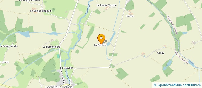 localisation de l'entreprise GFR DE LA BOULAIE  LOCHE-SUR-INDROIS
