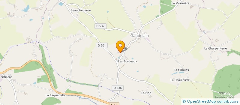 localisation de l'entreprise GFR DE LA CROIX MORIN à GANDELAIN