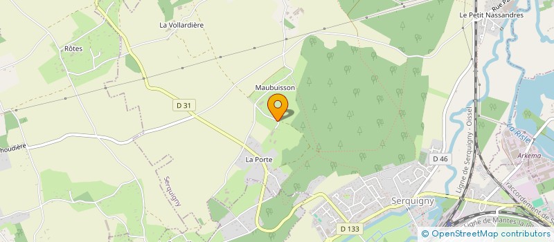 localisation de l'entreprise GFR DE LA FARAUDIERE  SERQUIGNY