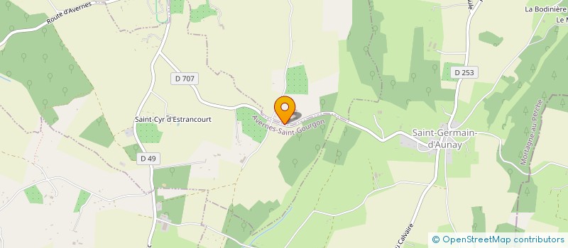 localisation de l'entreprise GFR DE LA RENARDIERE à SAINT-AUBIN-DE-BONNEVAL