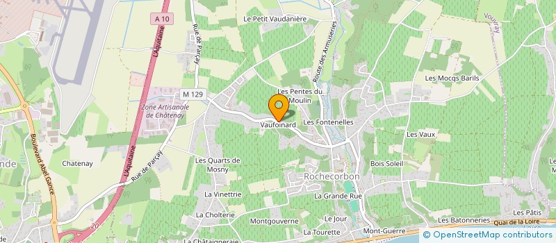 localisation de l'entreprise GFR DE LA TAILLE DES LOUPS à ROCHECORBON