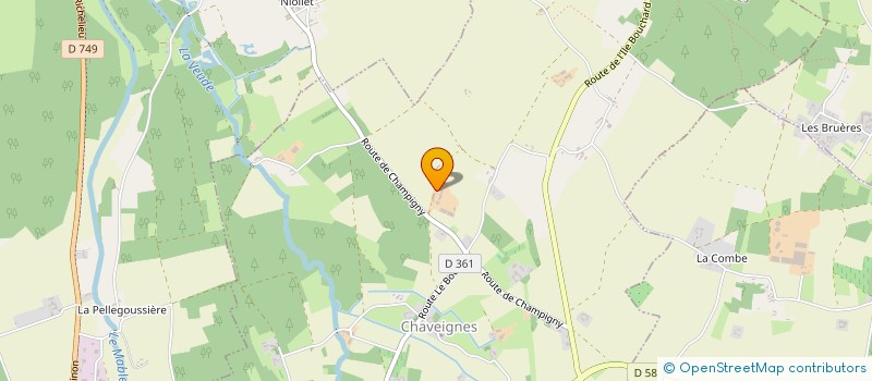 localisation de l'entreprise GFR DE LA VIELLERIE  CHAVEIGNES