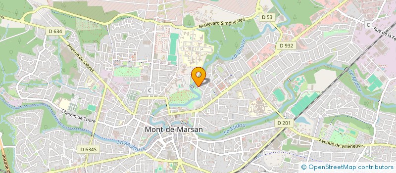 localisation de l'entreprise GFR DE MOUNIC  MONT-DE-MARSAN