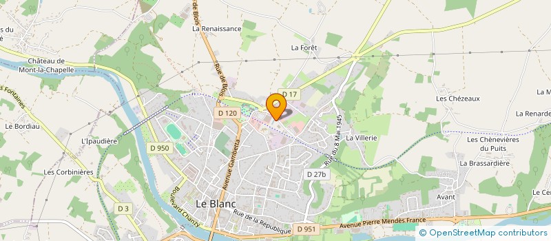 localisation de l'entreprise GFR DE PEULORGE à RUFFEC