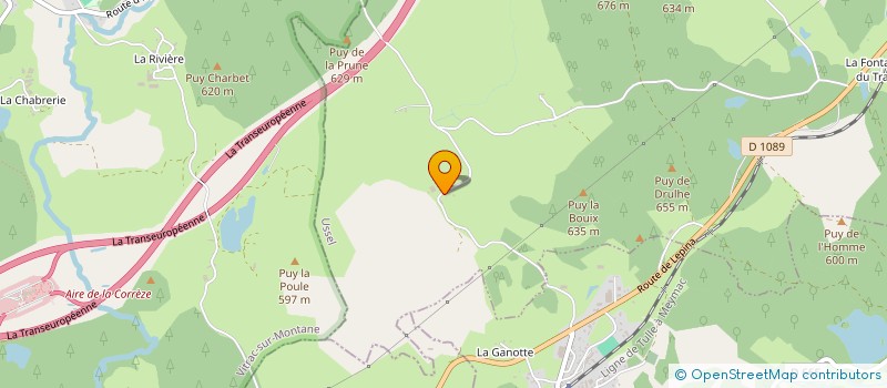 localisation de l'entreprise GFR DE PRANCHERE  ROSIERS-D'EGLETONS