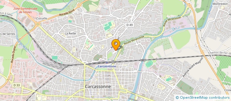 localisation de l'entreprise GFR DE ROUX à CARCASSONNE