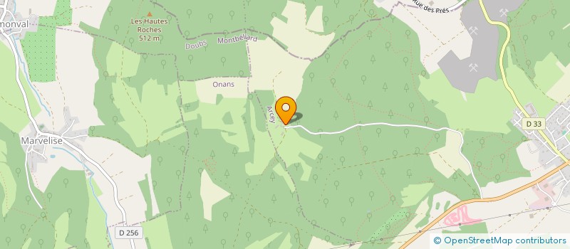 localisation de l'entreprise GFR DES BARAQUES  ARCEY