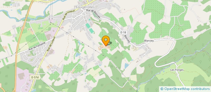 localisation de l'entreprise GFR DES COMBELLES  FOUGEROLLES-SAINT-VALBERT