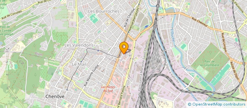 localisation de l'entreprise GFR DES COMTES à CHENOVE