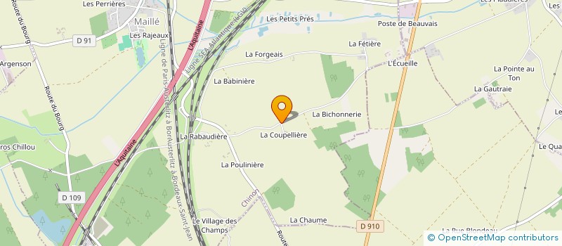localisation de l'entreprise GFR DES COSSONNIERES à MAILLE