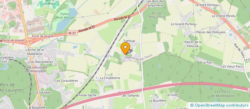 localisation de l'entreprise GFR DES COTEAUX  CHAMBRAY-LES-TOURS