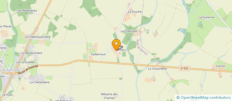 localisation de l'entreprise GFR DES LINIERES à PAULNAY