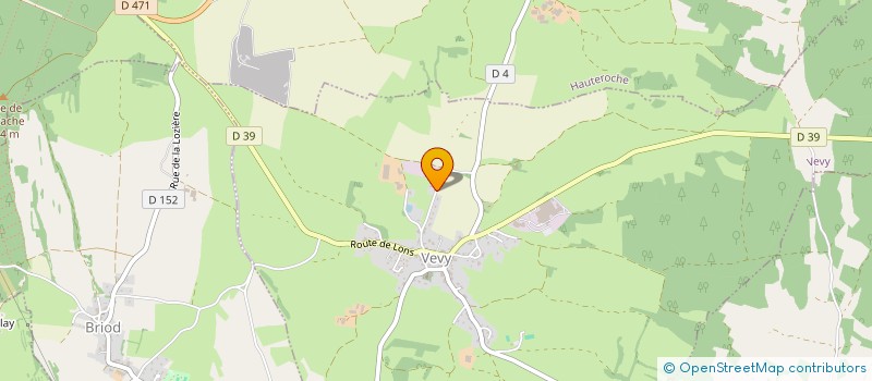 localisation de l'entreprise GFR DES MONTS  VEVY