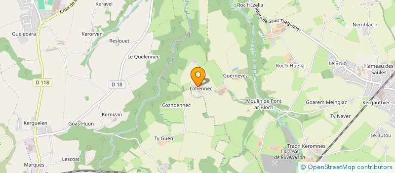 localisation de l'entreprise GFR DOMAINE DE LOHENNEC  PLEYBER-CHRIST