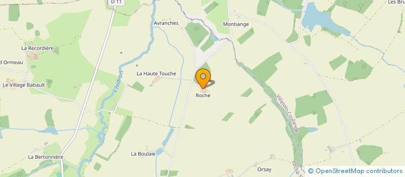 localisation de l'entreprise GFR DU DOMAINE DE ROCHE  LOCHE-SUR-INDROIS