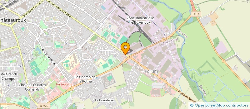 localisation de l'entreprise GFR DU DONJON à CHATEAUROUX