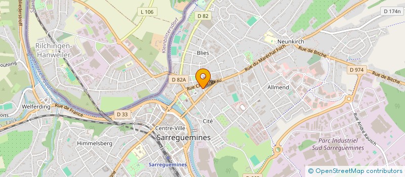 localisation de l'entreprise GFR DU HAUT DE LA CROIX à SARREGUEMINES