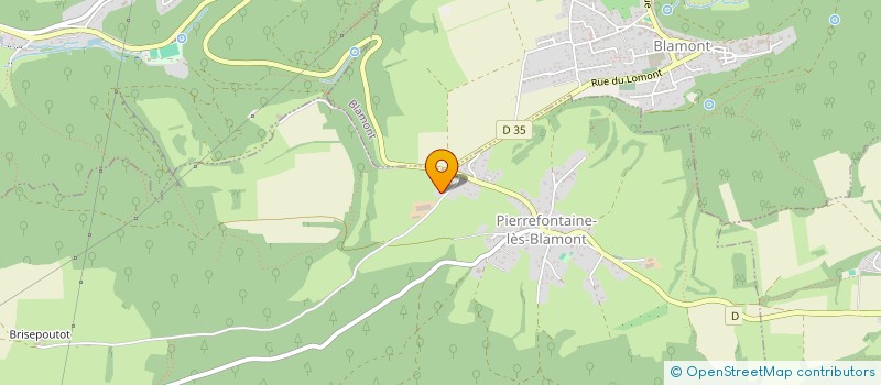 localisation de l'entreprise GFR DU LOMONT  PIERREFONTAINE-LES-BLAMONT