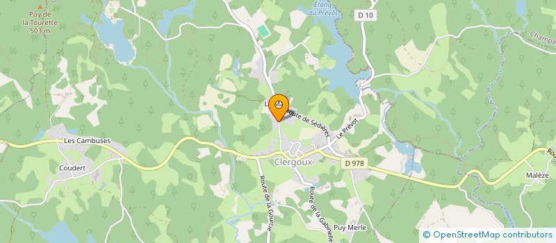 localisation de l'entreprise GFR DU MAS ET ROYERES  CLERGOUX