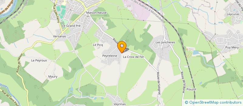 localisation de l'entreprise GFR DU PINATAUD  CONDAT-SUR-VIENNE