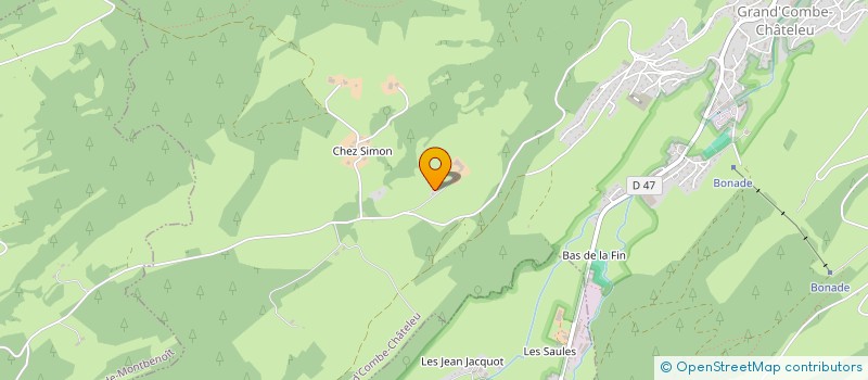localisation de l'entreprise GFR DU TOURNEFOL  GRAND'COMBE-CHATELEU